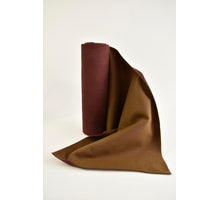 Leather table runner 28cm 2.5mtr aubergine