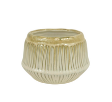 POT CERAMIC GLAZED D17X10.7H CREAM/WHITE