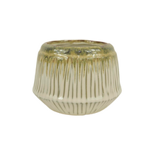 POT CERAMIC GLAZED D14X10,3H CREAM/WHITE