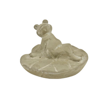 FROG/LEAF CEMENT D12X9H GREY