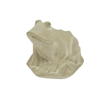 FROG/LEAF CEMENT D15X13H GREY