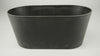 Oval tray gray 27x15x12cm