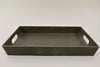 Dienblad rechthoek grijs klein 29x21x4cm