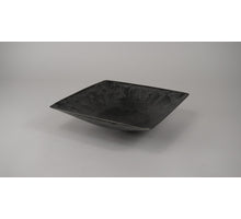 Schaal vierkant grijs oplopend groot 29x29x7,5cm