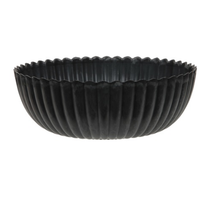 Schaal kartelrand grijs D25 H9cm