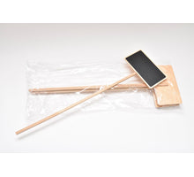 Houten steeketiket 45cm bordje 14x8cm per 5 stuks