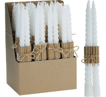 DINER KAARSEN TWISTER SET 2 STUKS WIT