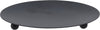 CANDLE PLATEAU D12 H1CM STEEL BLACK