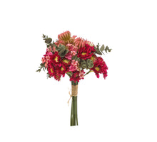 WILD DAISIES BOUQUET H 34 CM FUCHSIA
