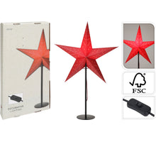 STER OP STANDAARD D45 H66CM ROOD 1,9MTR SNOER