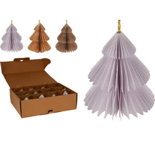 HANGDECO BOOM PAPIER HONINGRAAT 8CM 3 ASSORTIE BEIGE MIX