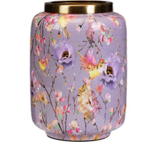 VAAS METAAL D15 H20CM PAARSE BLOEMEN