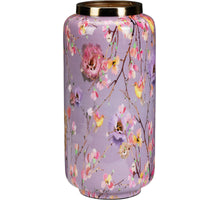 VAAS METAAL D15 H30CM PAARSE BLOEMEN
