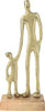SCULPTUUR MAN EN KIND ALUMINIUM 10X5X24CM GOUD