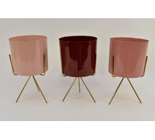 Pot on holder 12x22cm 3-pack color