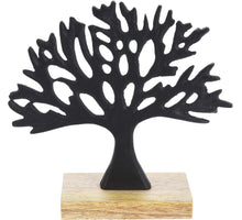 LEVENSBOOM ZWART 16CM ALUMINIUM+MANGOHOUT