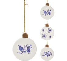 BAL HANGDECO DELFT BLAUW 10CM 3 ASSORTIE