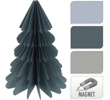 KERSTBOOM PAPIER 23CM 3 ASSORTIE