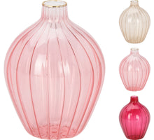 VAASJE GLAS 12CM 3 ASSORTIE KLEUR