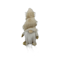 Gnome fabric 10x8x18H brown/white
