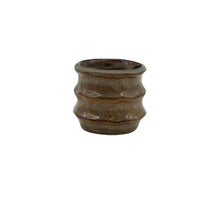 Pot ceramic 'Yves' D7.6x6.8H brown