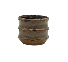 Pot ceramic 'Yves' D11.1x9H brown