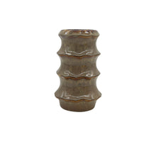 vase ceramic 'Yves' D13x20.2H brown