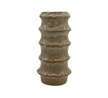 vase ceramic 'Yves' D14.2x27.5H brown