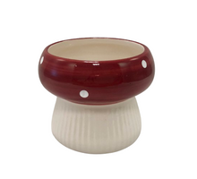 Pot mushroom dolomite d8x6,4h red