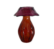 Mushroom glass bottle terra gray/terra d8.8x12h