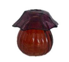 Mushroom glass bottle d8.8x8.7h terra gray/terra