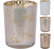Tealight holder D10 H12cm Dandelion 3 assorted