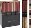 SET OF 2 DINNER CANDLES D2 H25CM 3 ASSORTED COLORS