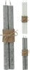 DINERKAARS SET 2 STUKS D2 H25CM 2 ASSORTIE KLEUR ''MARMER''