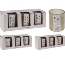 GEURKAARS IN GLAS 5CM SET VAN 3STS, 2 ASS KLEUR PEACHY PINES