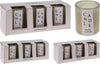 GEURKAARS IN GLAS 5CM SET VAN 3STS, 2 ASS KLEUR PEACHY PINES