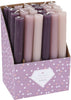 DINER KAARS 20CM 3 ASS KLEUREN ''LILA''