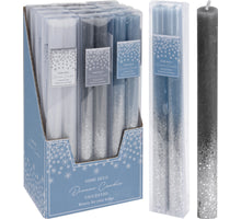 DINERKAARSEN 25X250MM RUSTIEK GLITTERS 2 STUKS 3 ASSORTIE