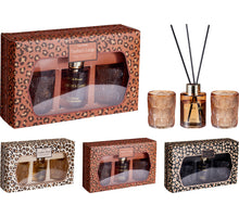 GEUR AROMA SET 23X6X14CM 60ML ''PANTHER'S LUNGE'' 3 ASSORTIE GEUREN
