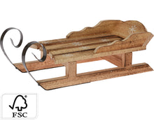 HOUTEN SLEE 34X14X11CM GEBRAND