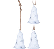 BEL METAAL WIT MET JUTE HANGER D6 H10CM 2 ASSORTIE