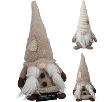 GNOME POLYESTER 18X14X42CM BEIGE 2 ASSORTIE DESIGN