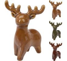 RENDIER STAAND PORSELEIN 10,5X9X14CM 3 ASSORTIE KLEUREN
