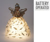 ENGEL MET LED 22X36CM GOUD