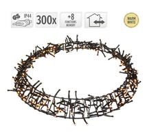 KRANS RING D38 H5,5CM 300LED EXTRA WARM WIT