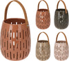 Ceramic Lantern with Handle, D15.5 H20cm, 4 Assorted Colors