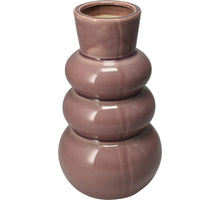 BUBBEL VAAS KERAMIEK ROZE D13 H25CM