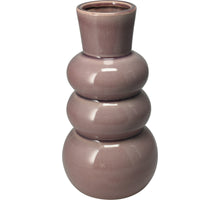 BUBBEL VAAS KERAMIEK ROZE D16 H29CM