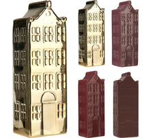 HUIS KERAMIEK 6,5X6X20CM 4 ASSORTIE KLEUREN