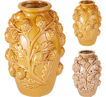 EIKEL VAAS KERAMIEK D16 H24CM 2 ASSORTIE KLEUR